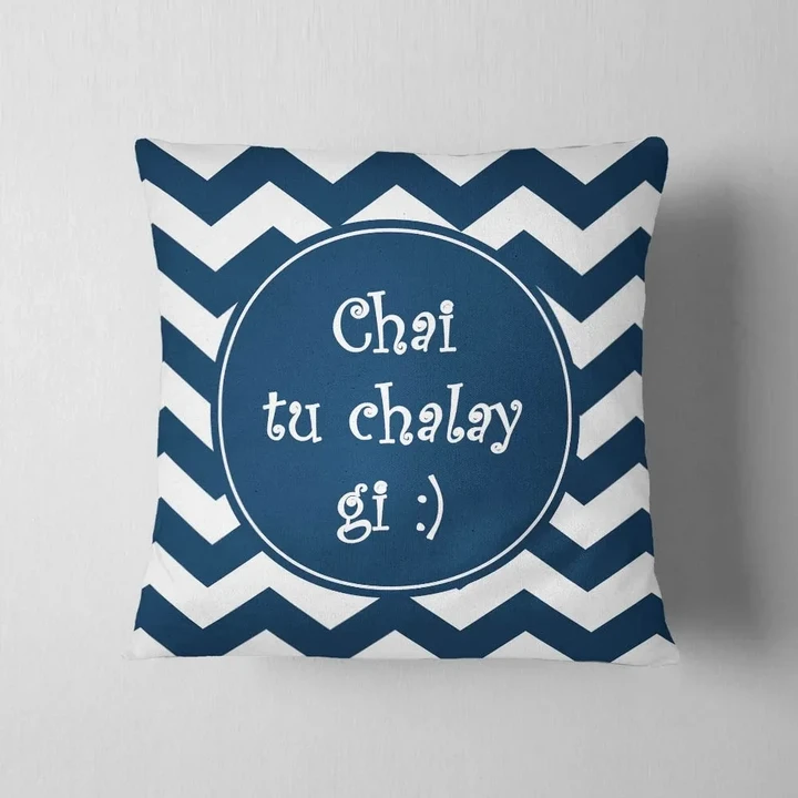 Chai Tu Chalay Gi Zigzag Cushion Pillow Cover Gift