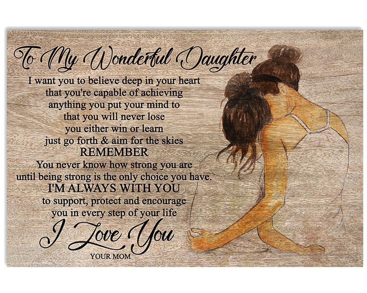 I'm Always With You Matte Canvas Mom Gift For Daughter