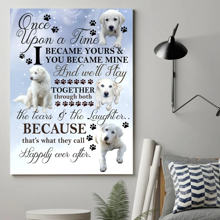 Akbash Dog Happily Ever After Gift For Dog Lovers Matte Canvas