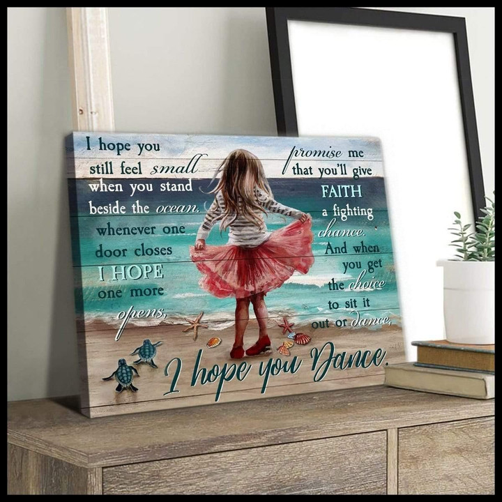 I Hope You Dance Gift For Daughter Matte Canvas