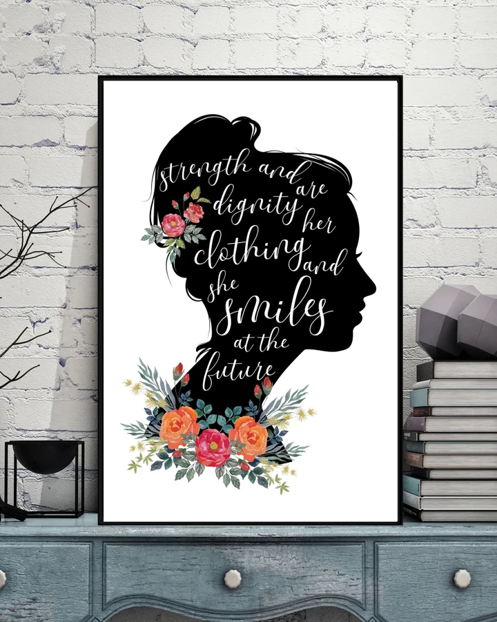 Smile At The Future A Lady Matte Canvas Gift