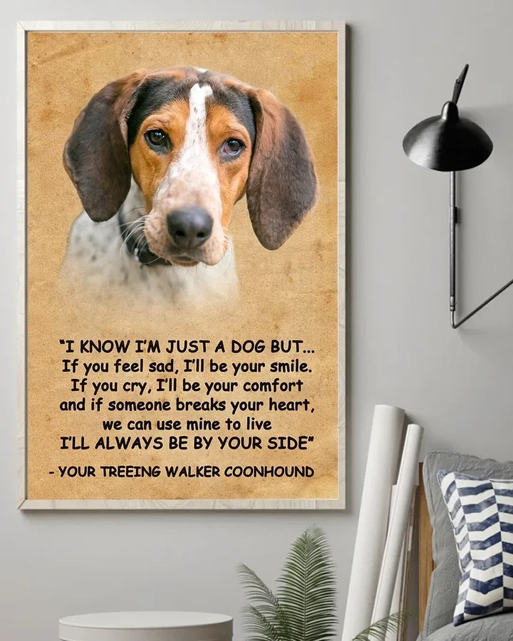 Treeing Walker Coonhound By Your Side Matte Canvas Gift For Dog Lovers