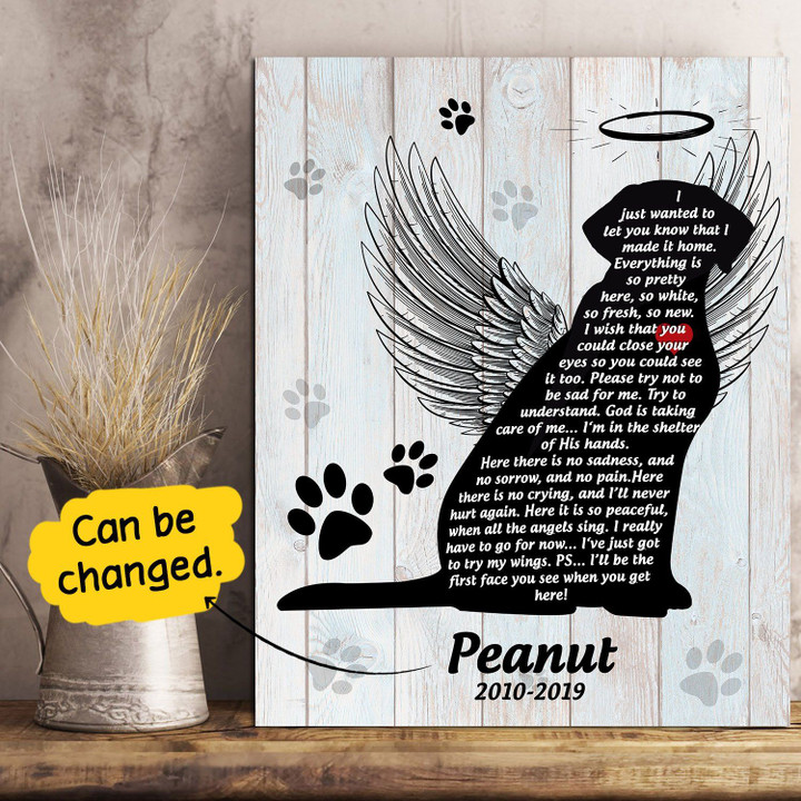 Dog I Made It Home Gift For Dog Lovers Custom Name And Number Matte Canvas