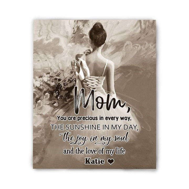 The Love Of My Life Custom Name Matte Canvas Gift For Ballet Mom
