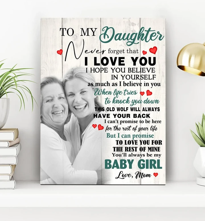 Custom Photo Matte Canvas Mom Gift For Daughter The Rest Of Mine