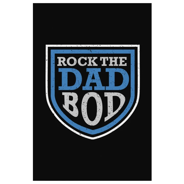 Rock The Dad Bod Gift For Dad Matte Canvas