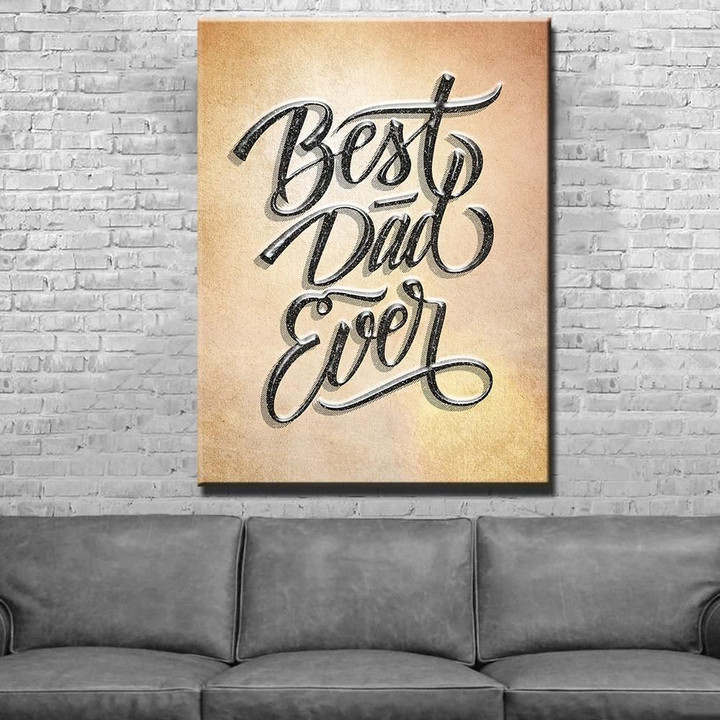 Best Dad Ever Father's Day Matte Canvas