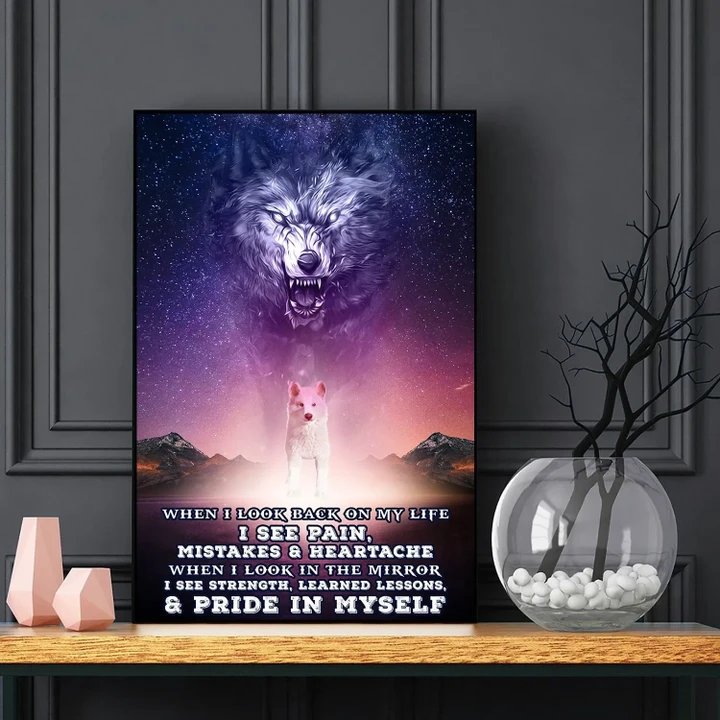 Wolf Pride In Myself Great Universe Matte Canvas Gift