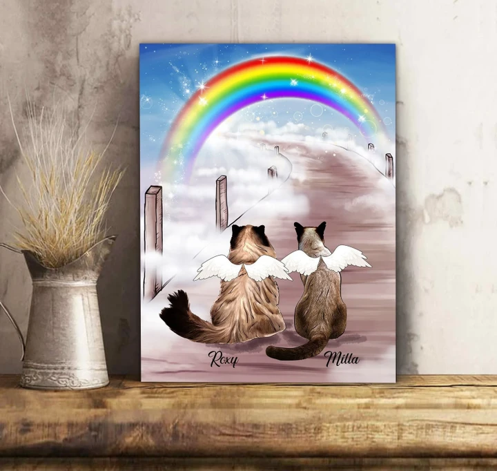 Cats With Wings Matte Canvas Gift For Cat Lovers