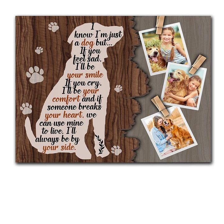 I'll Be Your Smile Gift For Dog Lovers Custom Photo Matte Canvas