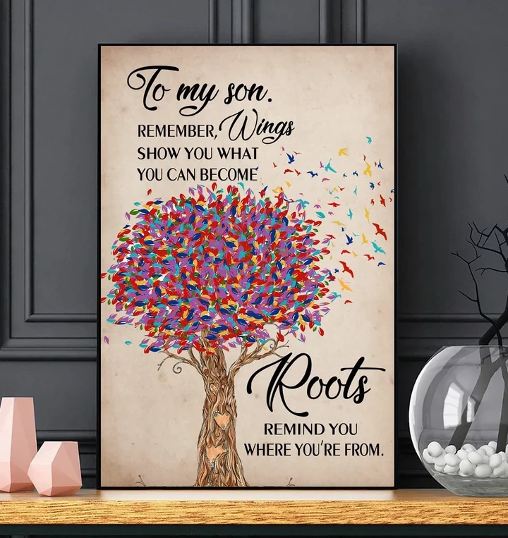 Remember Wings Show You What You Can Become Matte Canvas Gift For Son