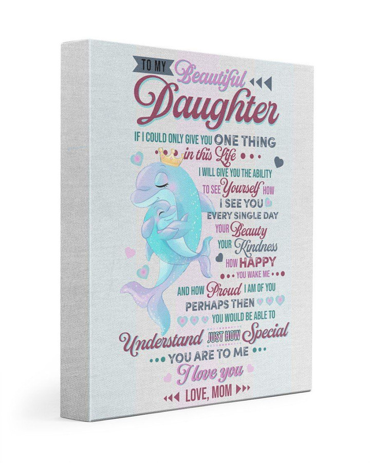 How Happy You Make Me Matte Canvas Mom Gift For Daughter