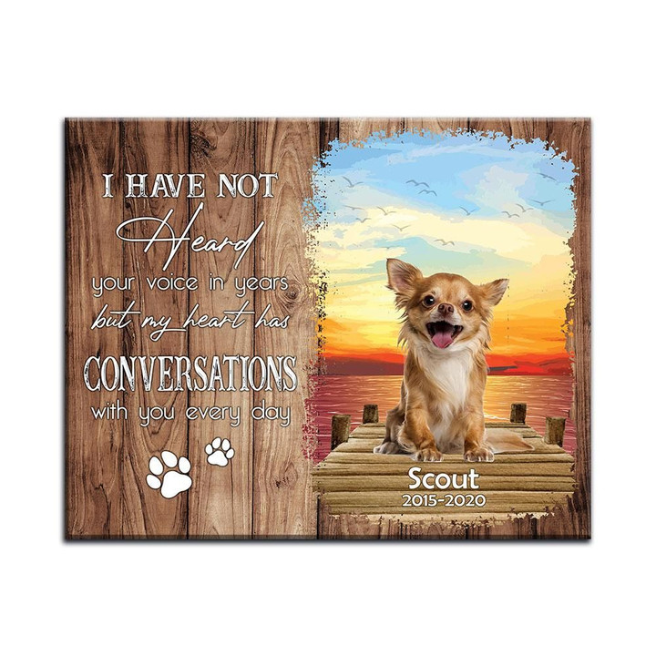 I Have Not Heard Gift For Dog Lovers Custom Name And Photo And Number Matte Canvas