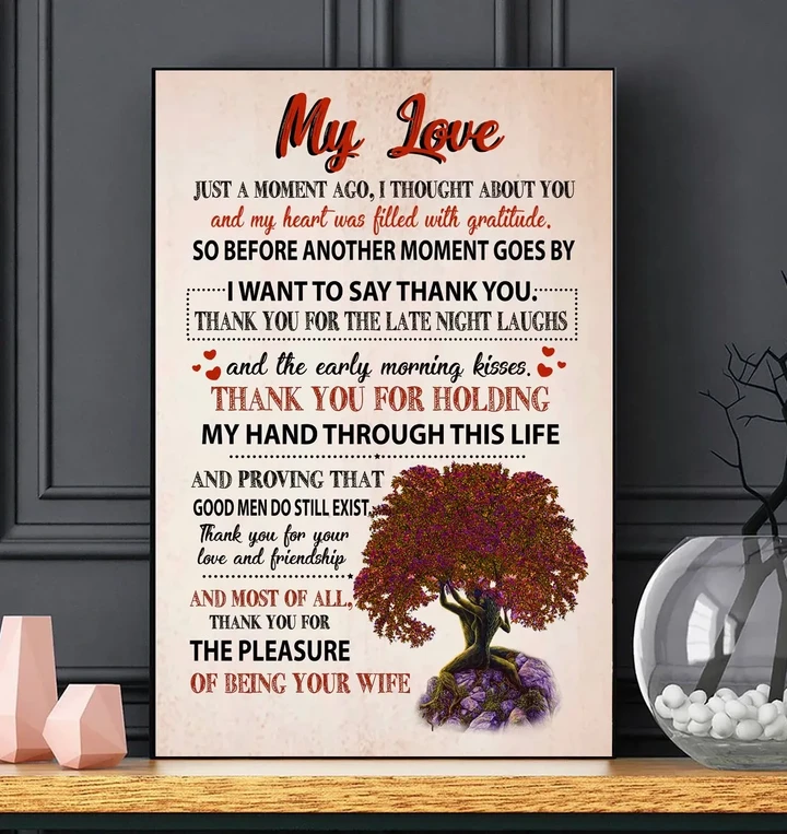I Want To Say Thank You Gift For Husband Matte Canvas