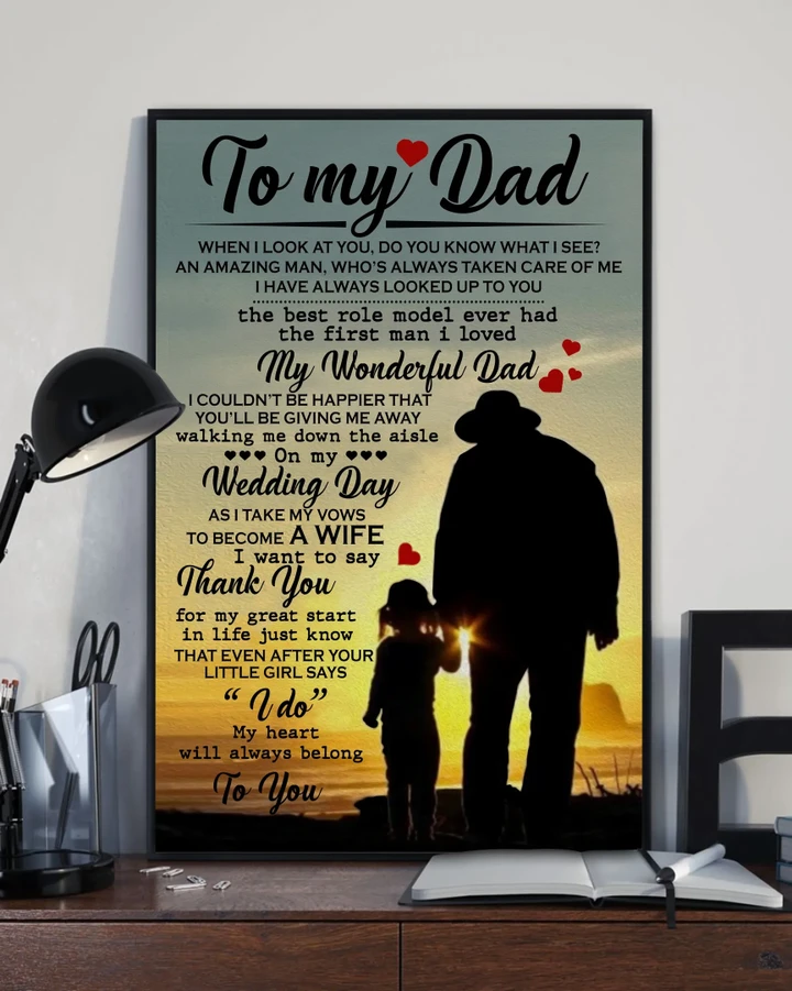Thank For My Great Start Daughter Gift For Dad Matte Canvas