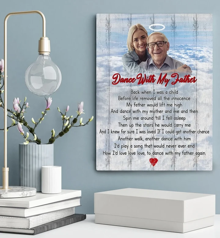 Custom Photo And Name Matte Canvas Daughter Gift For Papa Dance With My Father