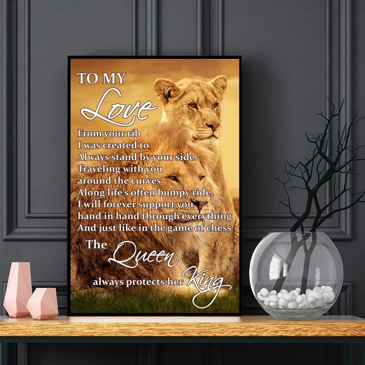 The Queen Always Protects Her King Matte Canvas Gift For Lovers