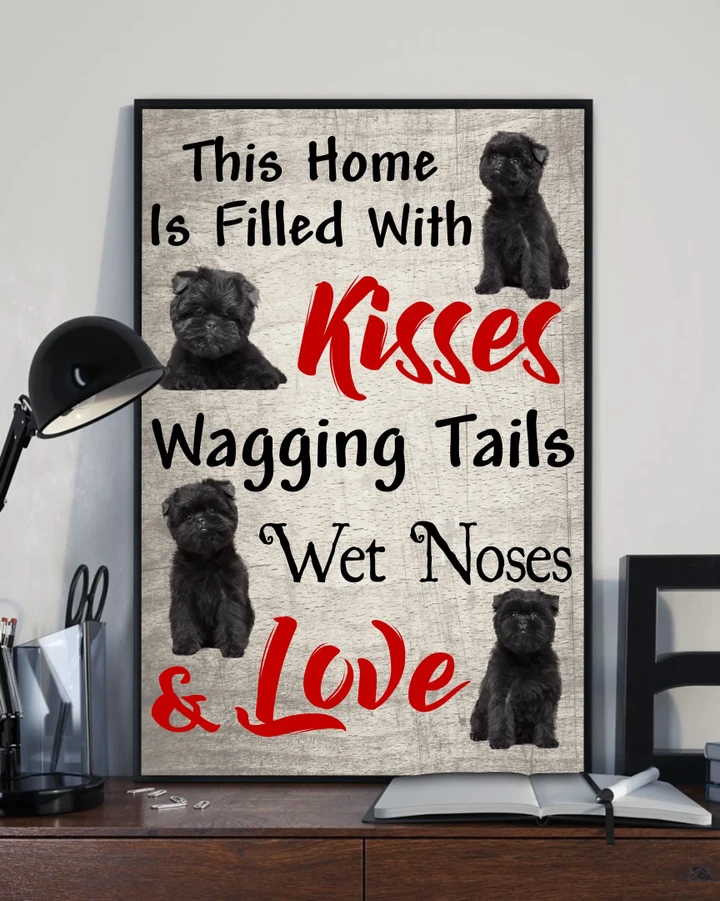 Affenpinscher Kisses Wagging Tail Matte Canvas Gift For Dog Lovers