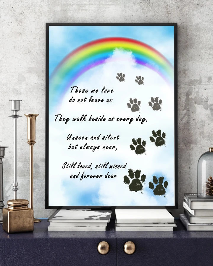 Paws In Heaven Still Loved Matte Canvas Gift