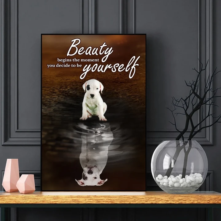 Be Yourself Dogo Argentino Gift For Dog Lovers Matte Canvas