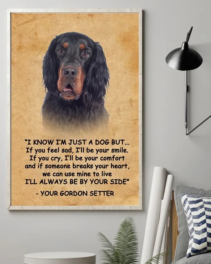 Gordon Setter Always Be By Your Side Gift For Dog Lovers Matte Canvas