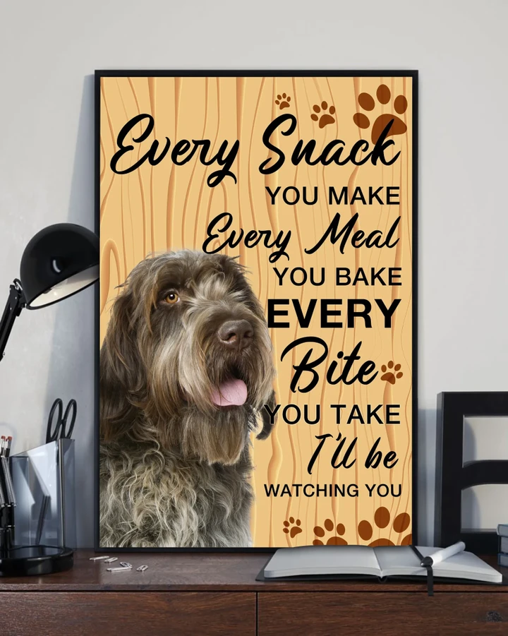 Wirehaired Pointing Griffon Every Snack Every Meal Matte Canvas