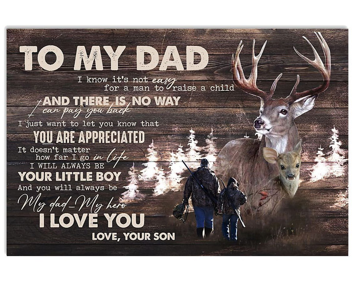 You Are Appreciated Deer Go Hunting Son Gift For Dad Matte Canvas