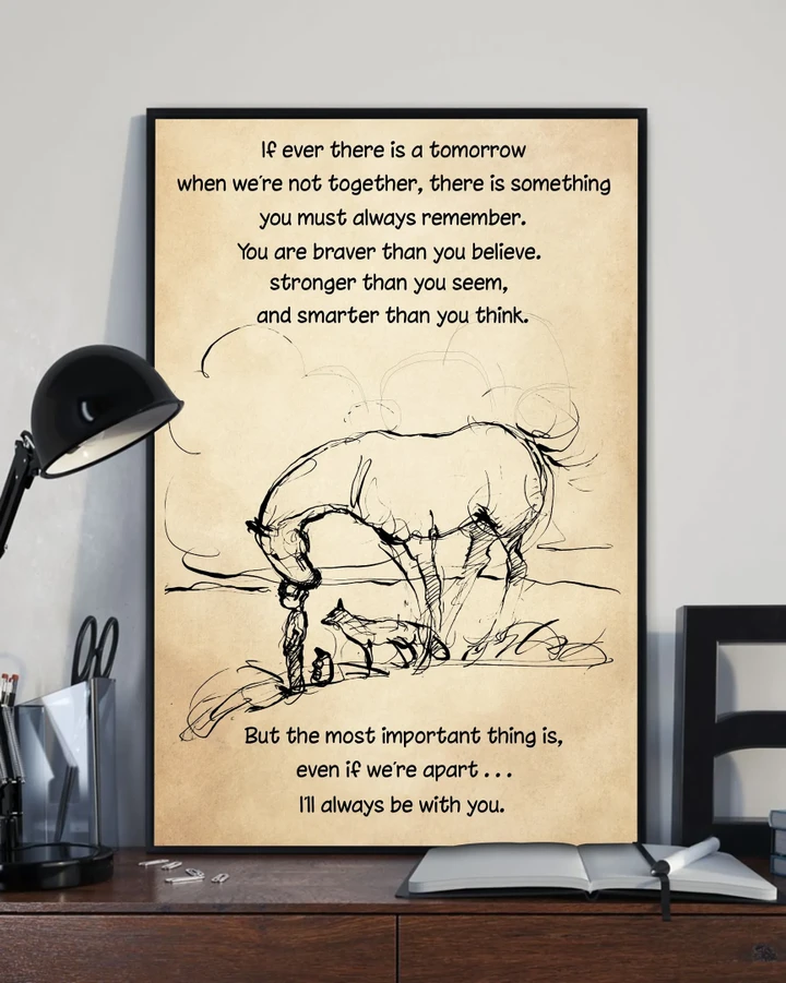 Horse Always Be With You Vintage Matte Canvas Gift