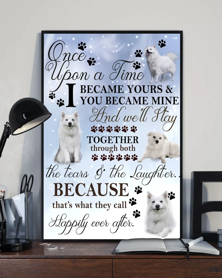 American Eskimo Dog Happily Ever After Gift For Dog Lovers Matte Canvas
