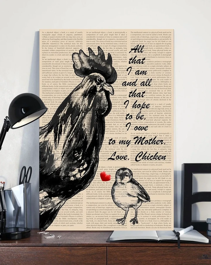 I Owe To My Mother Chicken Matte Canvas Gift For Family