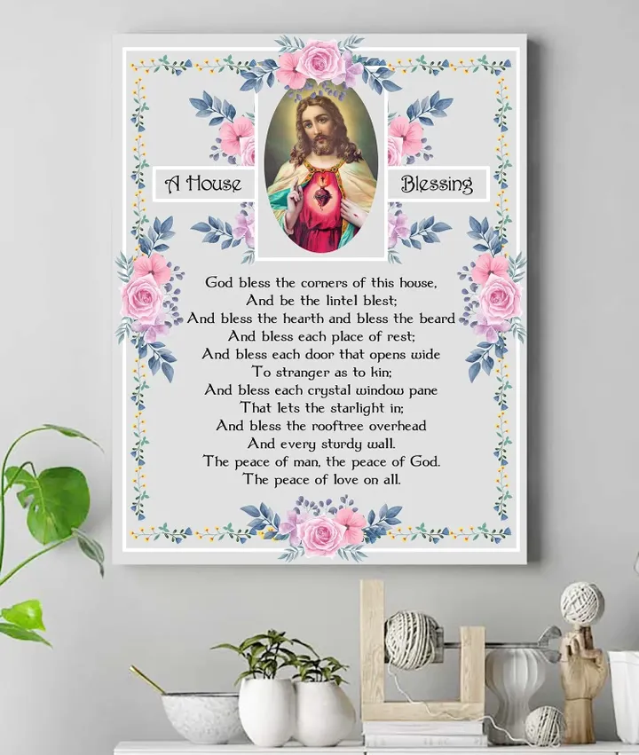 A House Blessing Christian Matte Canvas