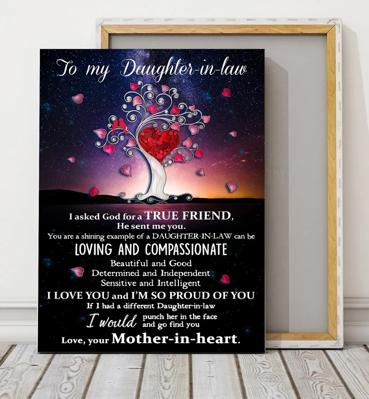 Loving And Compassionate Matte Canvas Mother Gift For Daughter In Law