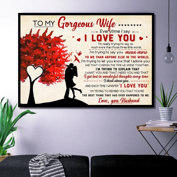 Everytime I Say I Love You Gift For Wife Matte Canvas