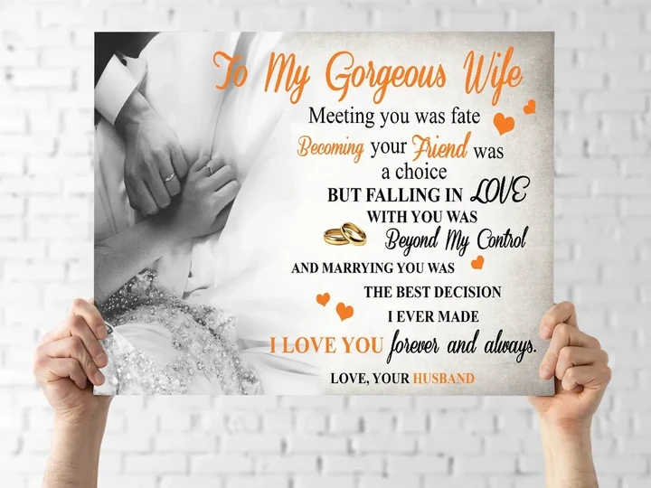 Falling In Love With You Wedding Rings Gift For Wife Matte Canvas