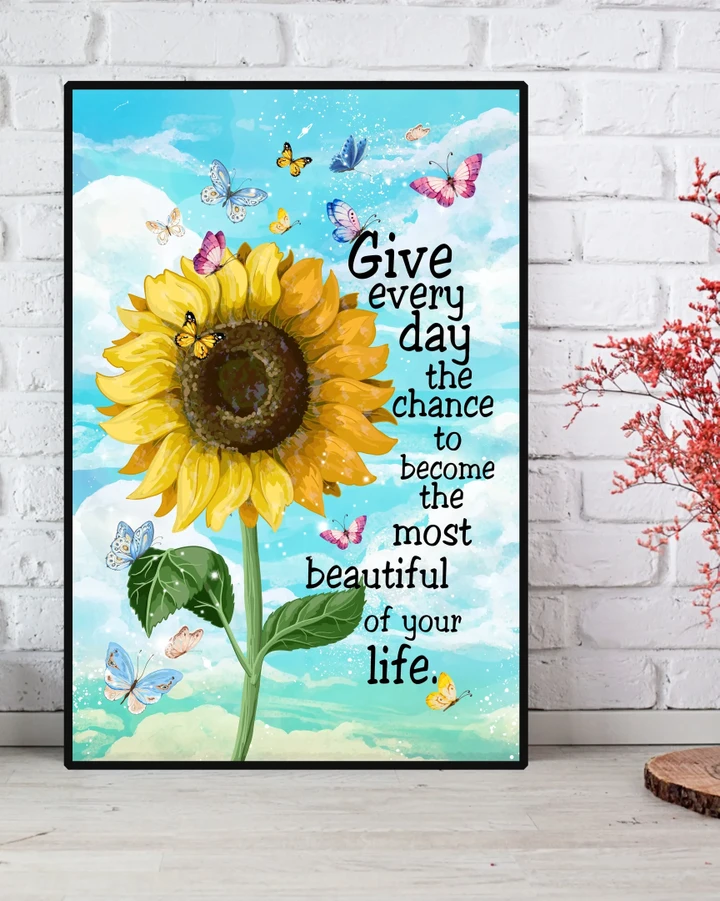 Butterfly Sunshine The Most Beautiful Of Your Life Matte Canvas Gift