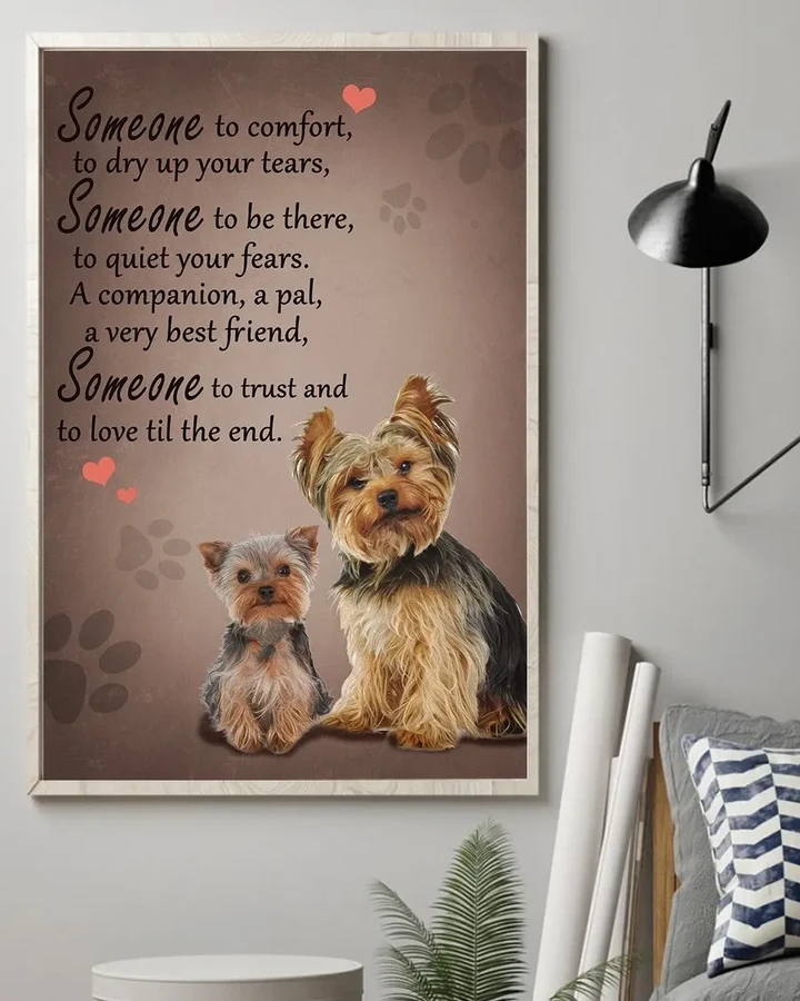Yorkshire Terrier Love Till The End Gift For Dog Lovers Matte Canvas