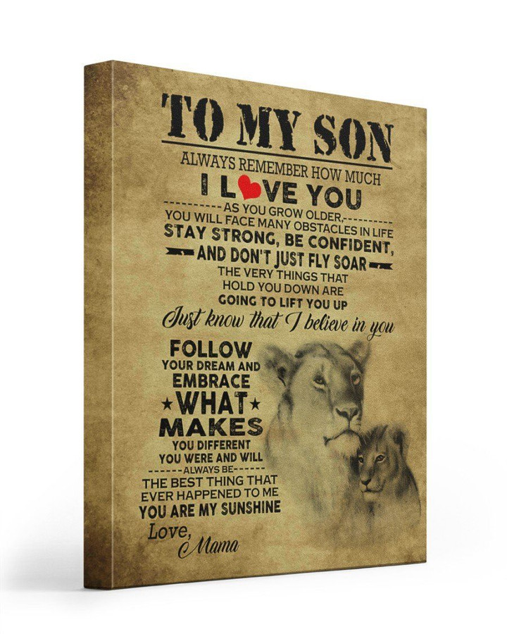 Follow Your Dream Tiger Matte Canvas Mom Gift For Son