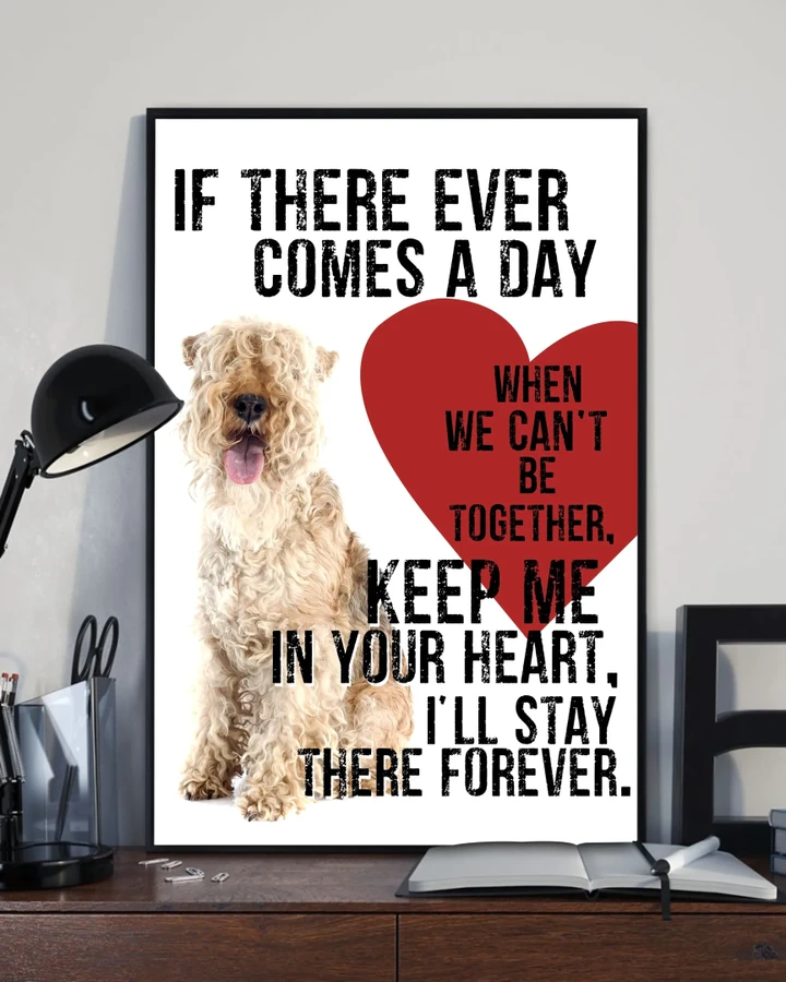 Lakeland Terrier Keep Me In Your Heart Gift For Dog Lovers Matte Canvas