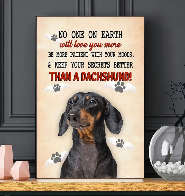 Dachshund No One On Earth Matte Canvas Gift For Dog Lovers