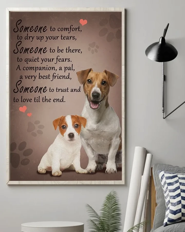 Jack Russell Terrier Love Till The End Matte Canvas Gift For Dog Lovers