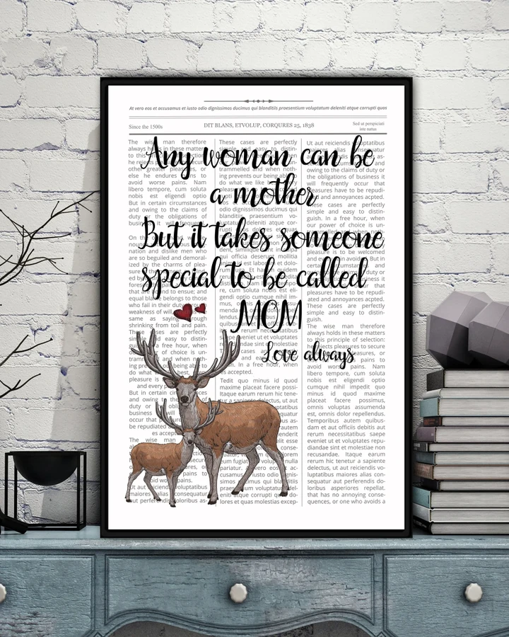 It Takes Someone Special To Be Called Deer Mom Matte Canvas