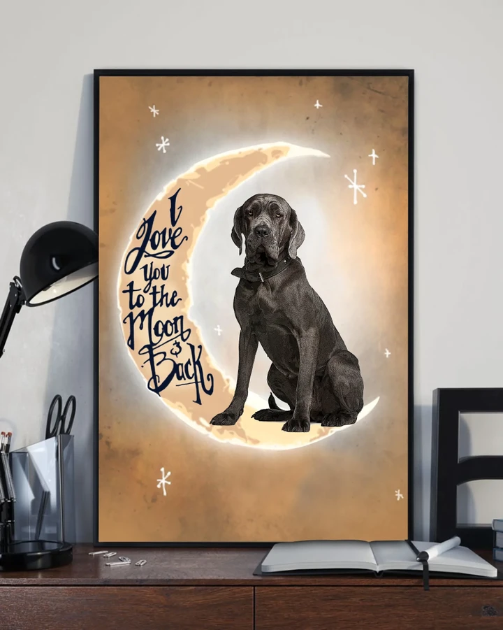 Neapolitan Mastiff Love You To The Moon And Back Matte Canvas