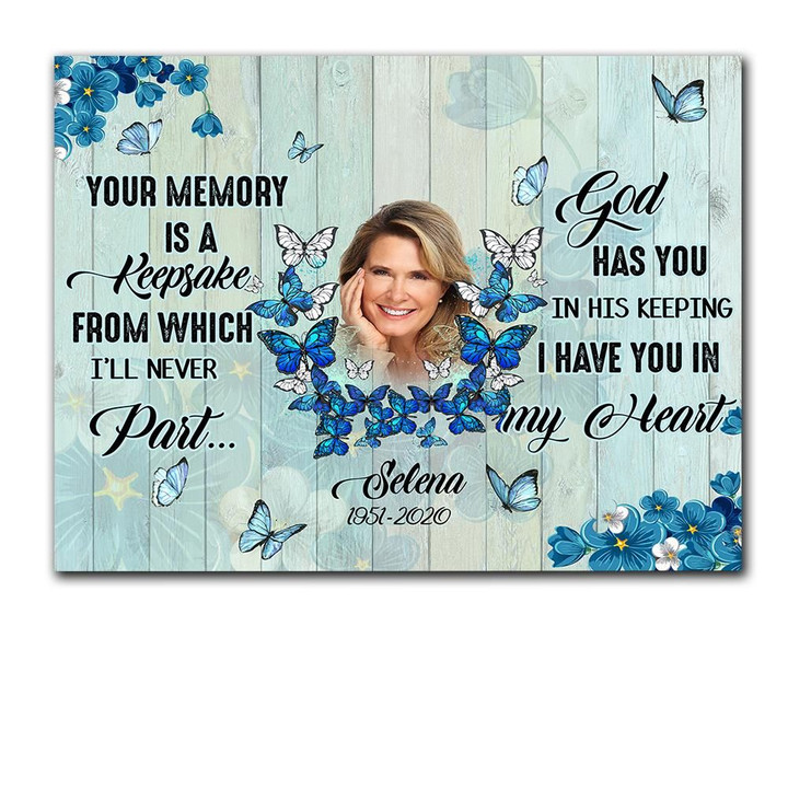 Custom Name And Photo Matte Canvas Gift For Wife God Has You