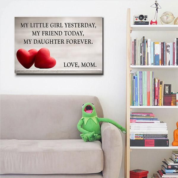 My Daughter Forever Mom Gift For Daughter Matte Canvas