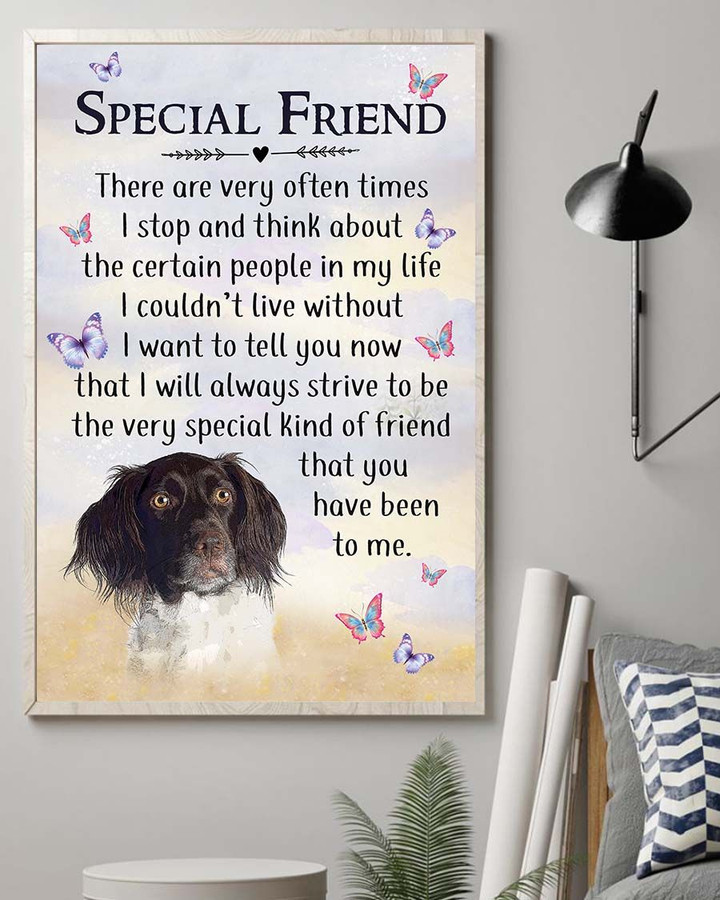 Dog Special Friend Gift For Dog Lovers Matte Canvas