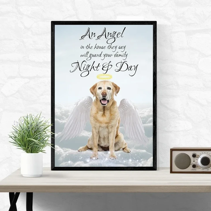 Labrador Retriever An Angel Night And Day Matte Canvas Gift