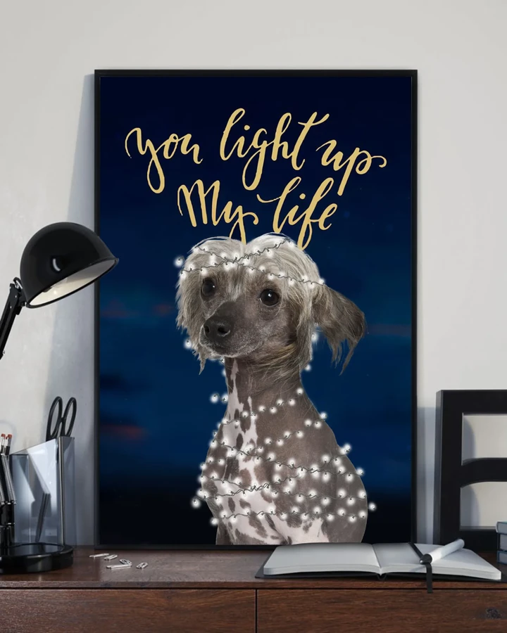 Chinese Crested Light For My Life Gift For Dog Lovers Matte Canvas