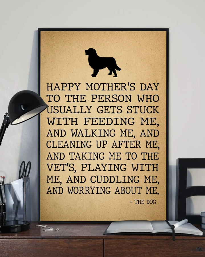 Worrying About Me Golden Retriever Matte Canvas Gift For Dog Lovers