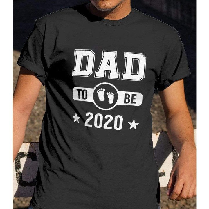 Dad To Be 2020 Printed T-shirt Gift For New Dad