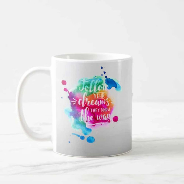 Good Vibes Only Color Splash Printed Mug
